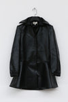 Shushutong double collar long coat aw21co07 black